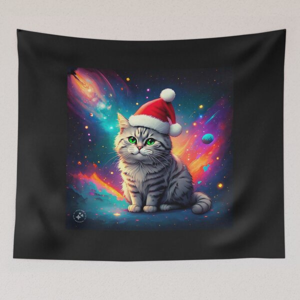 Item preview, Galactic Kitty Christmas designed and sold by 7inthebeezness.