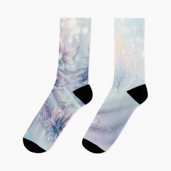 Item preview, Winter landscape.Floral pattern.Winter flowers on snow.Pastel colors. designed and sold by MagelliShop.