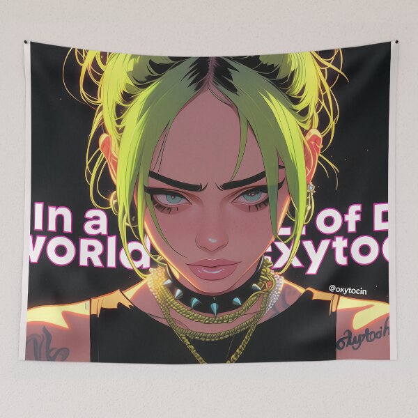 Item preview, Billie's hair inspired avatar designed and sold by Nowshin Tasnim.