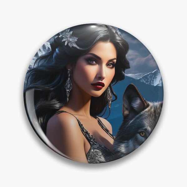 Item preview, Goddess Skadi with Wolf designed and sold by SublimeMusings.