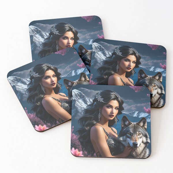 Item preview, Goddess Skadi with Wolf designed and sold by SublimeMusings.