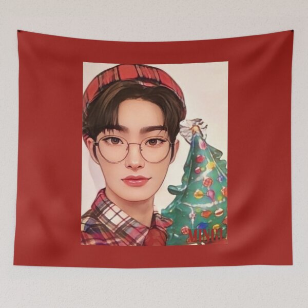 Item preview, Ateez Christmas Selfie Mingi 1 designed and sold by LiveKpop.