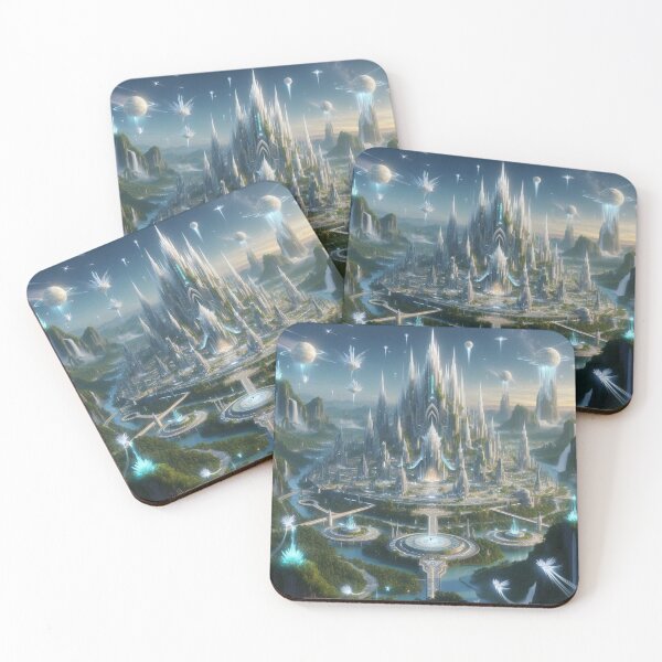 Item preview, Fountain City - mythological Elf Home designed and sold by WyckedLynn.