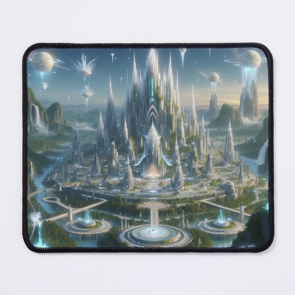 Item preview, Fountain City - mythological Elf Home designed and sold by WyckedLynn.