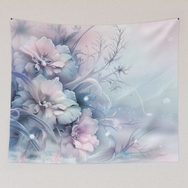 Item preview, Winter landscape.Floral pattern.Winter flowers on snow.Pastel colors. designed and sold by MagelliShop.