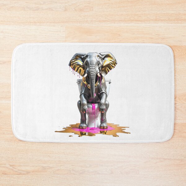 Item preview, Elephant in the toilet wc design designed and sold by Dan9010.