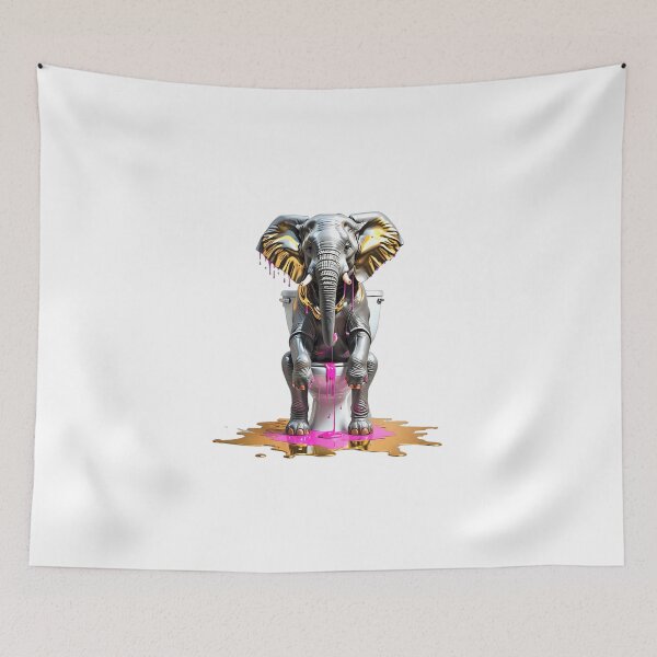 Item preview, Elephant in the toilet wc design designed and sold by Dan9010.