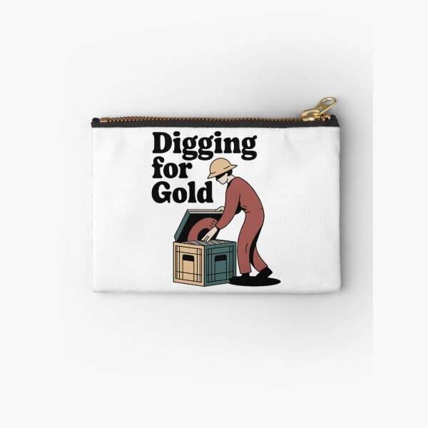 Item preview, Digging for Gold - Crate Digger Vinyl Art designed and sold by OldSchoolRetro.