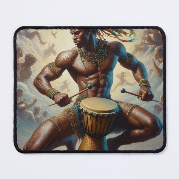 Item preview, A handsome African drummer. designed and sold by Mchimeziri.