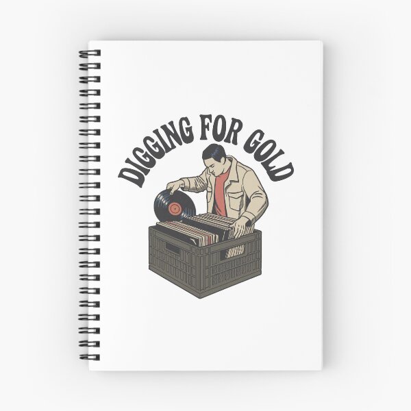 Item preview, Digging for Gold - Vinyl Hunter Design designed and sold by OldSchoolRetro.