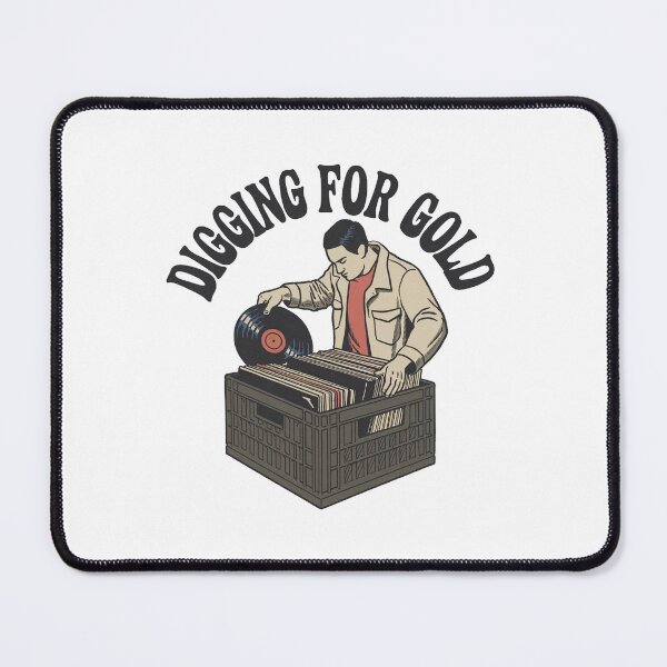 Item preview, Digging for Gold - Vinyl Hunter Design designed and sold by OldSchoolRetro.