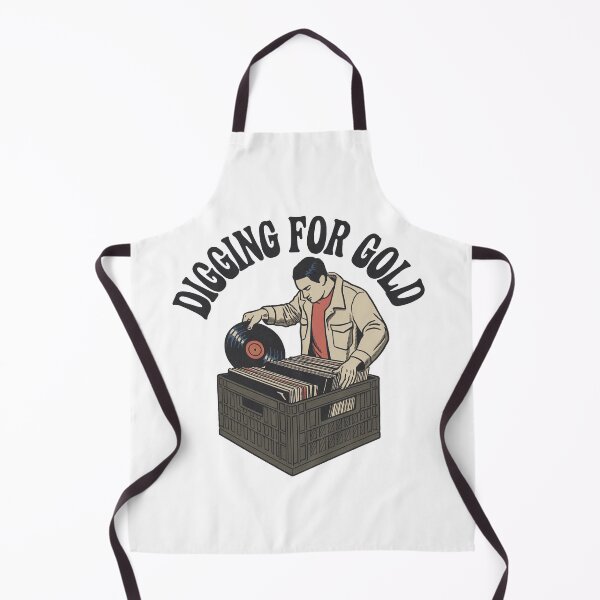 Item preview, Digging for Gold - Vinyl Hunter Design designed and sold by OldSchoolRetro.