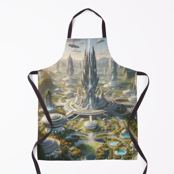 Item preview, Tower City - mythological Alien Planet designed and sold by WyckedLynn.