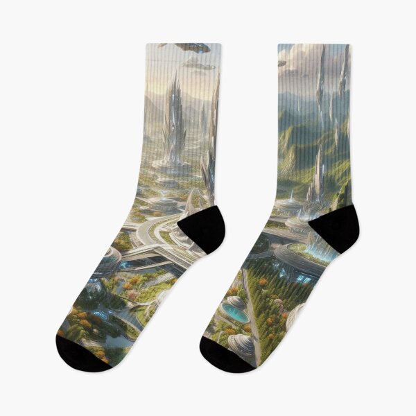 Item preview, Tower City - mythological Alien Planet designed and sold by WyckedLynn.