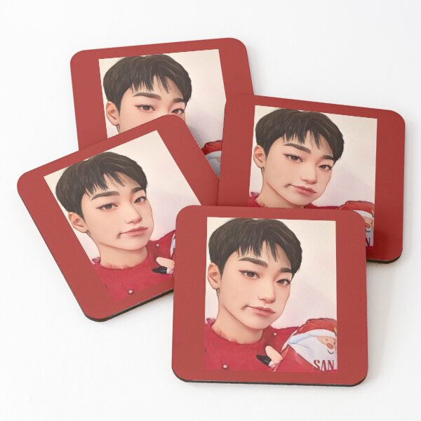 Item preview, Ateez Christmas Selfie San 1 designed and sold by LiveKpop.