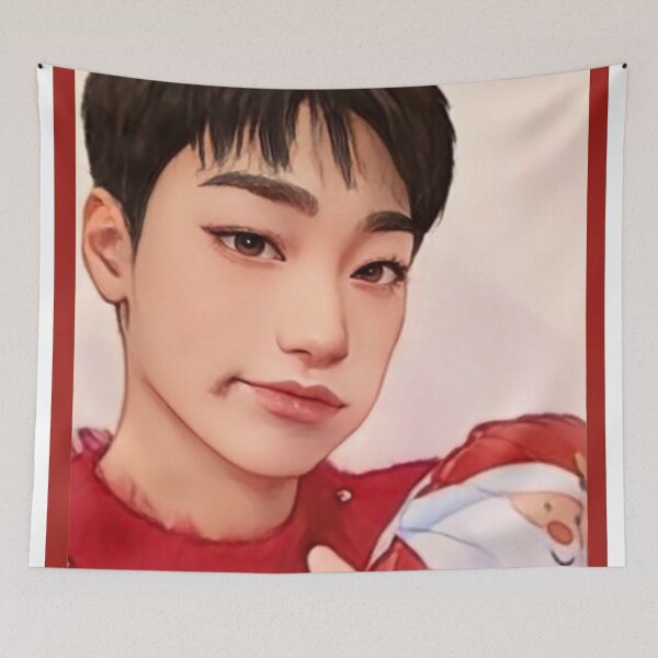 Item preview, Ateez Christmas Selfie San 1 designed and sold by LiveKpop.