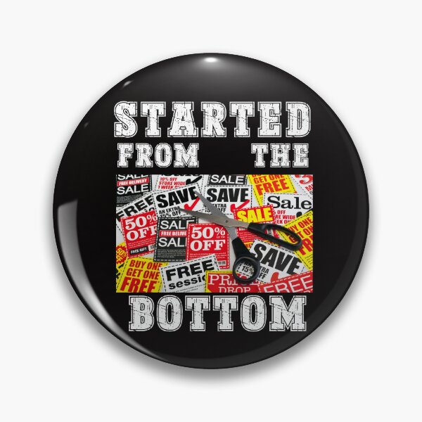 Item preview, Started from the botom Stamp Food, Save, 50%Off,  Perfect for Discount Lovers designed and sold by Printek.