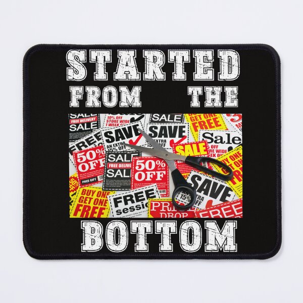 Item preview, Started from the botom Stamp Food, Save, 50%Off, Perfect for Discount Lovers designed and sold by Printek.