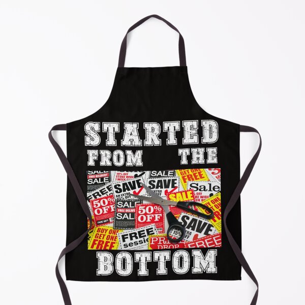 Item preview, Started from the botom Stamp Food, Save, 50%Off, Perfect for Discount Lovers designed and sold by Printek.