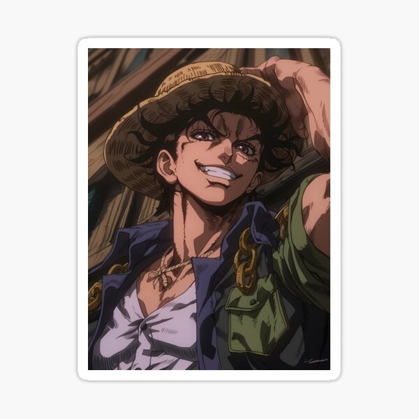 Item preview, Luffy Reimagined – JoJo's Flamboyant Style designed and sold by AIDriss99.