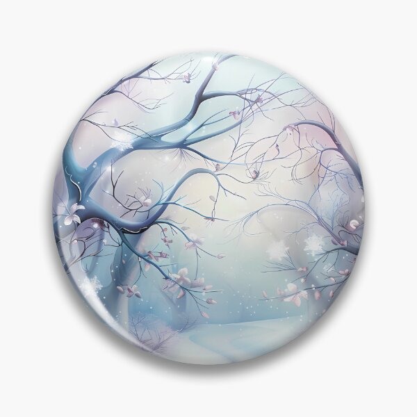 Item preview, Winter landscape. Fields and trees covered with snow. Pastel colors. designed and sold by MagelliShop.