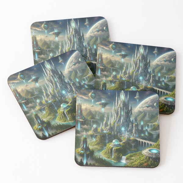Item preview, Mythological Alien Tower City  designed and sold by WyckedLynn.