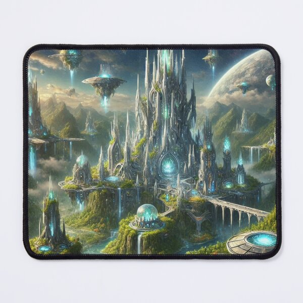 Item preview, Mythological Alien Tower City designed and sold by WyckedLynn.