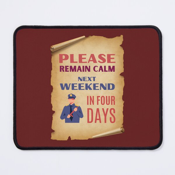 Item preview, Please Remain Calm Funny Retro Poster designed and sold by Rybczynskiworks.