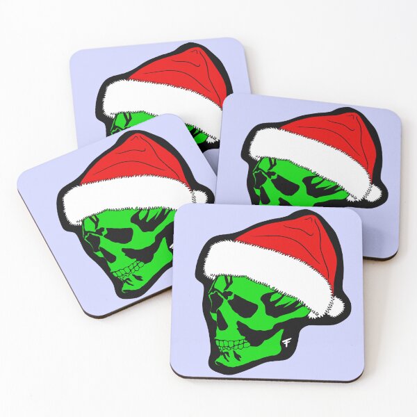 Item preview, Spooky Skull Christmas  - Black Outline  designed and sold by The Abysmall.