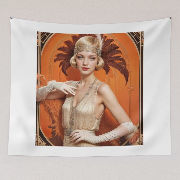 Item preview, Wall Art - Vintage Art Deco Girl #8 - Large designed and sold by ForeverPrintsOK.