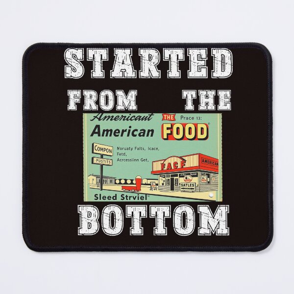 Item preview, Started from the botom Stamp Food, Save, 50%Off, Perfect for Discount Lovers designed and sold by Printek.