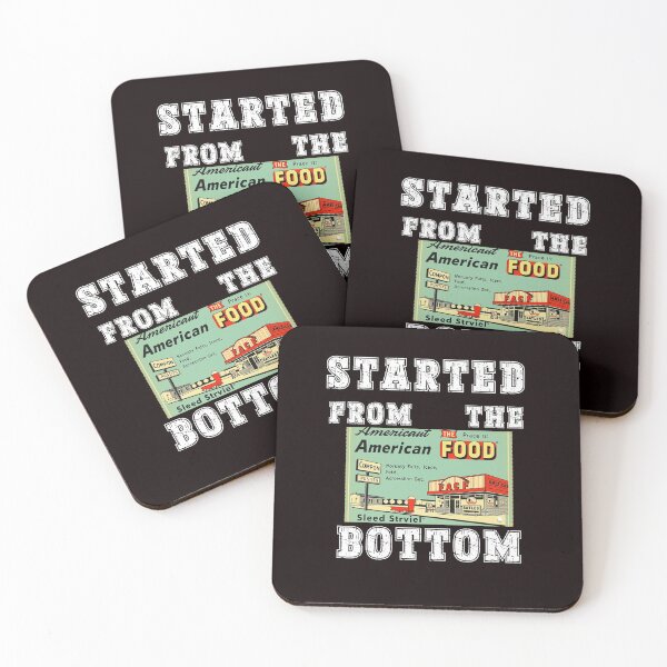 Item preview, Started from the botom Stamp Food, Save, 50%Off,  Perfect for Discount Lovers designed and sold by Printek.