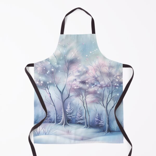 Item preview, Winter landscape. Fields and trees covered with snow. Pastel colors. designed and sold by MagelliShop.