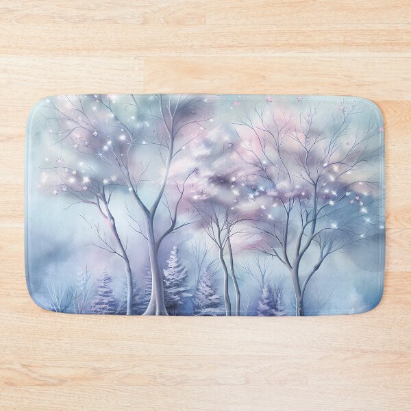 Item preview, Winter landscape. Fields and trees covered with snow. Pastel colors. designed and sold by MagelliShop.