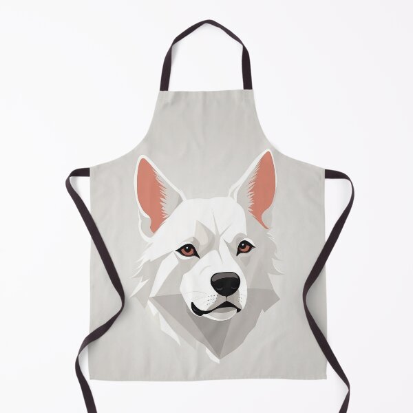 Item preview, Graceful White Shepherd Illustration designed and sold by Pays-des-Pixels.