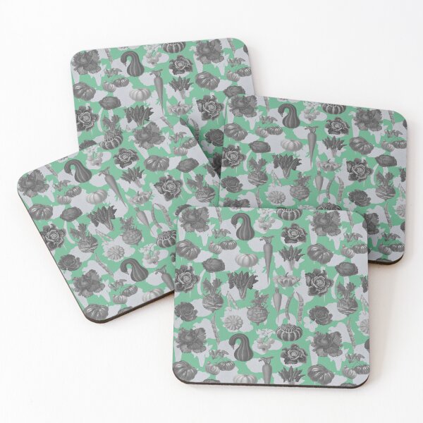Item preview, Vintage illustration of vegetables remixed green designed and sold by Alessandro Remo Mazzoni Remotextiles.
