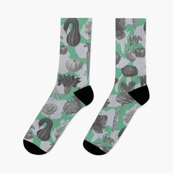 Item preview, Vintage illustration of vegetables remixed green designed and sold by Alessandro Remo Mazzoni Remotextiles.