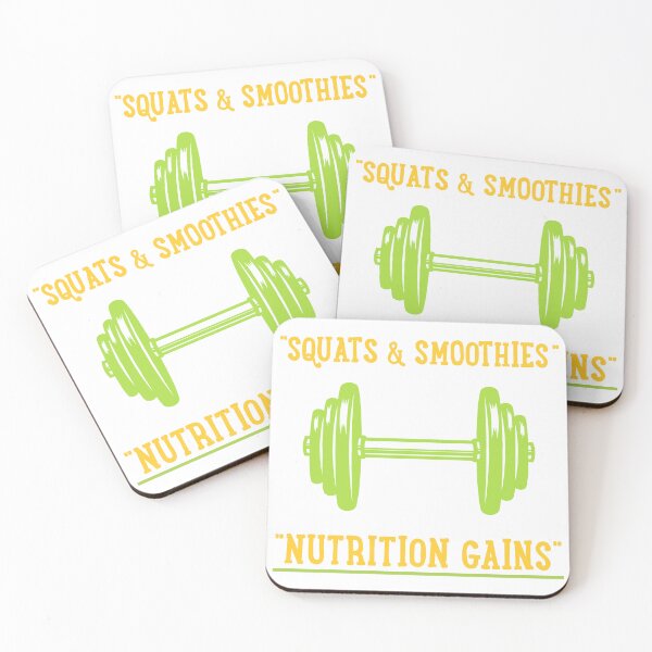 Item preview, Squats & Smoothies / Nutrition Gains. designed and sold by Pansies1.