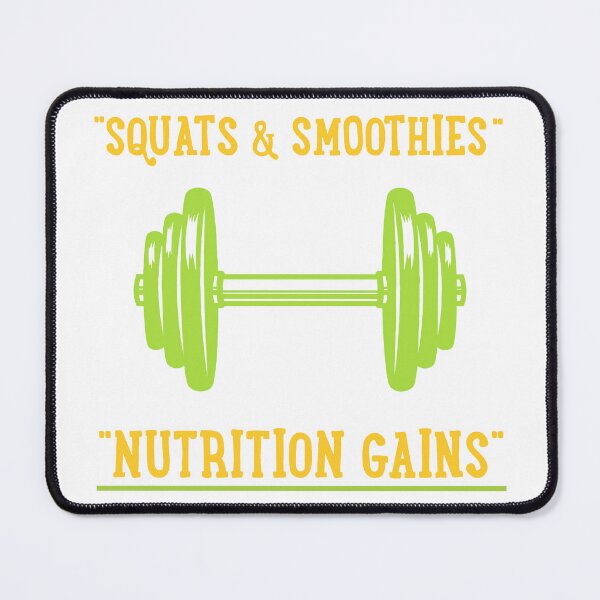 Item preview, Squats & Smoothies / Nutrition Gains. designed and sold by Pansies1.
