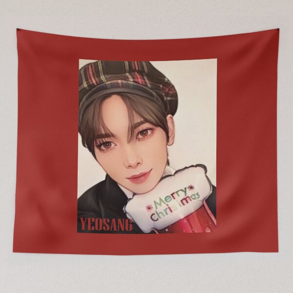 Item preview, Ateez Christmas Selfie Yeosang 1 designed and sold by LiveKpop.