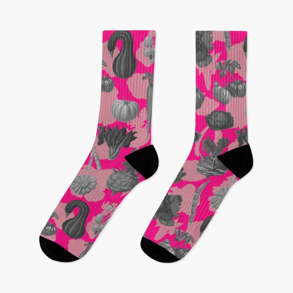 Item preview, Copy of Vintage illustration of vegetables remixed magenta pink designed and sold by Alessandro Remo Mazzoni Remotextiles.