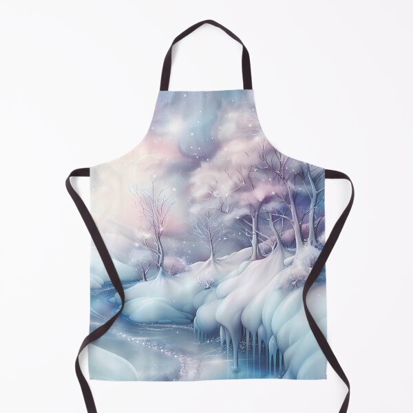 Item preview, Winter landscape. Fields and trees covered with snow. Pastel colors. designed and sold by MagelliShop.