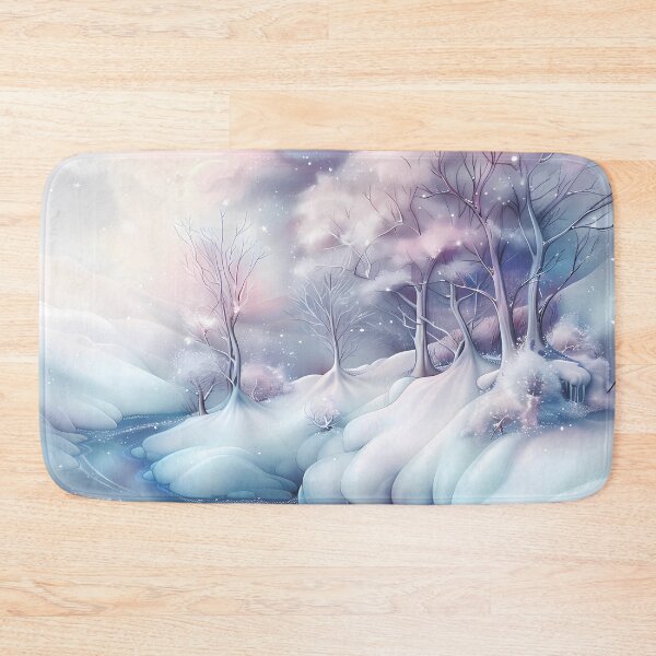Item preview, Winter landscape. Fields and trees covered with snow. Pastel colors. designed and sold by MagelliShop.