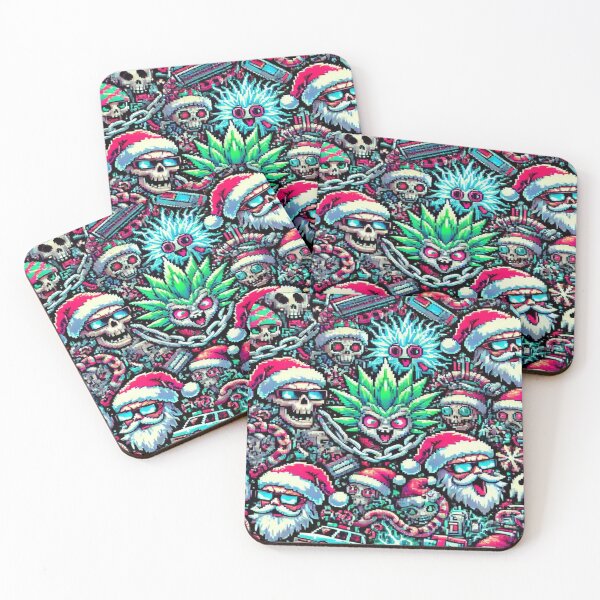 Item preview, "Freezy Turbo Creatures and Fancy Xmas Spirits in Punk Chaos – Perfect Holiday Gift designed and sold by Imaginarium of Chaos falcon88 .