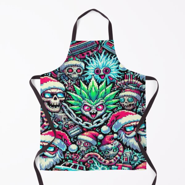 Item preview, "Freezy Turbo Creatures and Fancy Xmas Spirits in Punk Chaos – Perfect Holiday Gift designed and sold by Imaginarium of Chaos falcon88 .