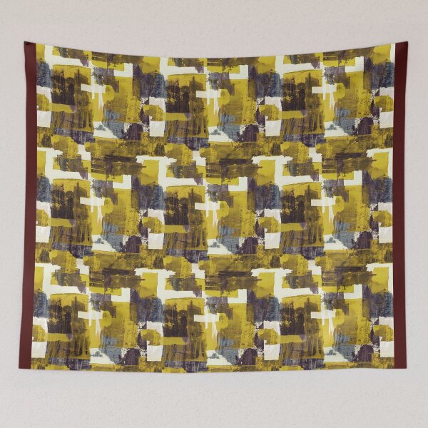 Item preview, Painting abstract yellow designed and sold by Alessandro Remo Mazzoni Remotextiles.