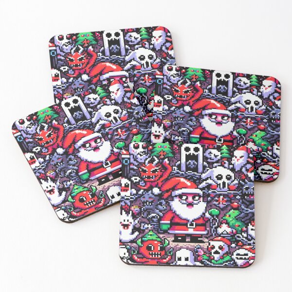 Item preview, Xmas Spirits in Chains with Punk Santas and Turbo Creatures – Perfect Holiday Gift designed and sold by Imaginarium of Chaos falcon88 .