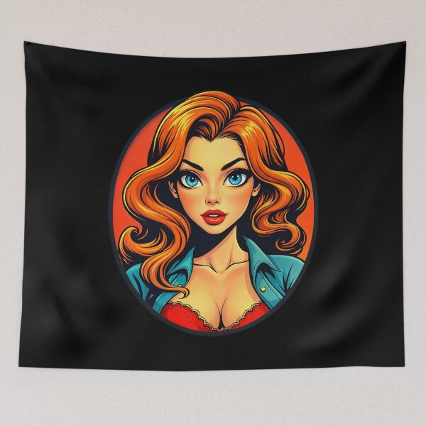 Item preview, Cute Classic Vintage Style Anime Girl designed and sold by TheArtOfPat.