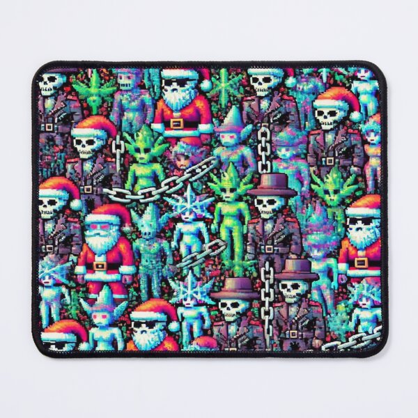 Item preview, Turbo Brainstorming Creatures with Punk Santa Chains and Xmas Spirits – Perfect Holiday Gift designed and sold by Imaginarium of Chaos falcon88 .