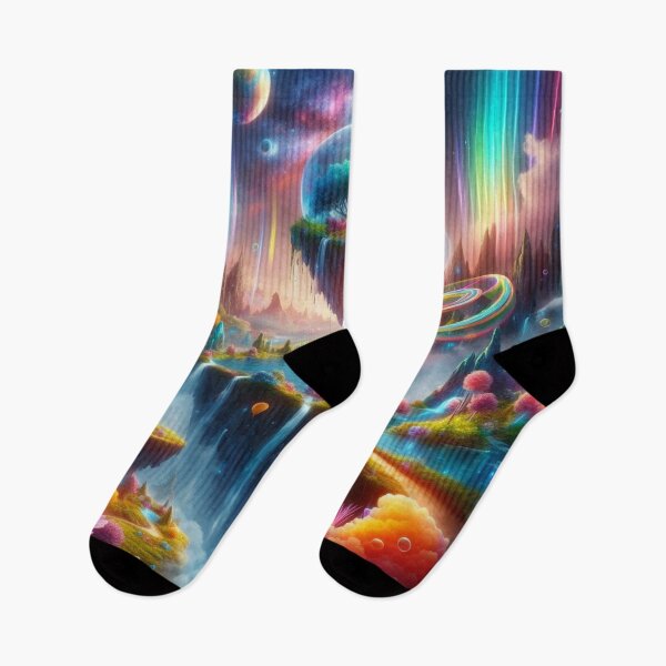 Item preview, Rainbow Dimension Mythological Alien City designed and sold by WyckedLynn.
